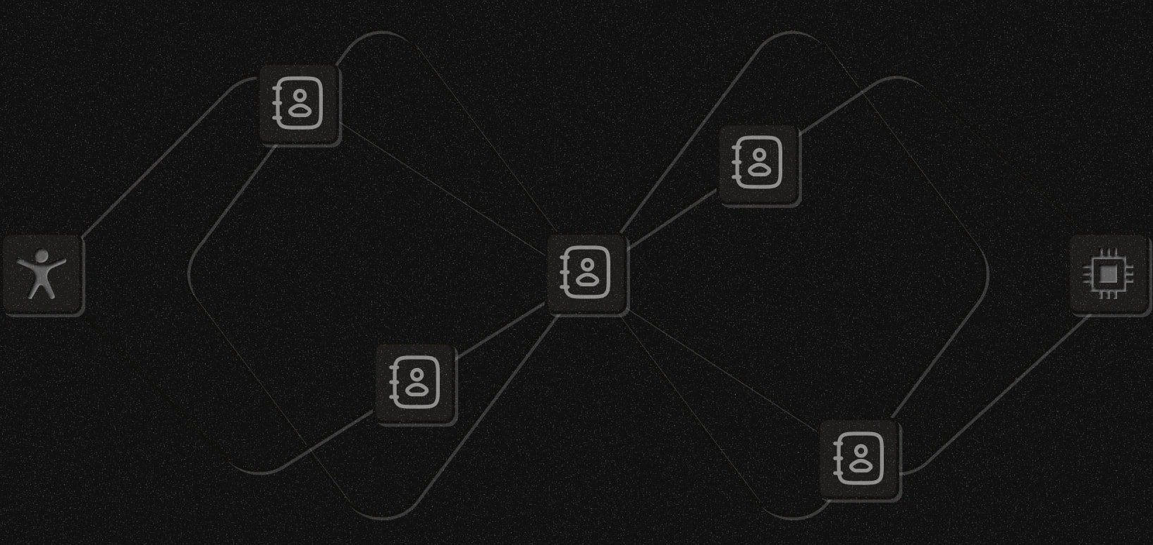 A person relaying every interaction to an agent through borrowed accounts